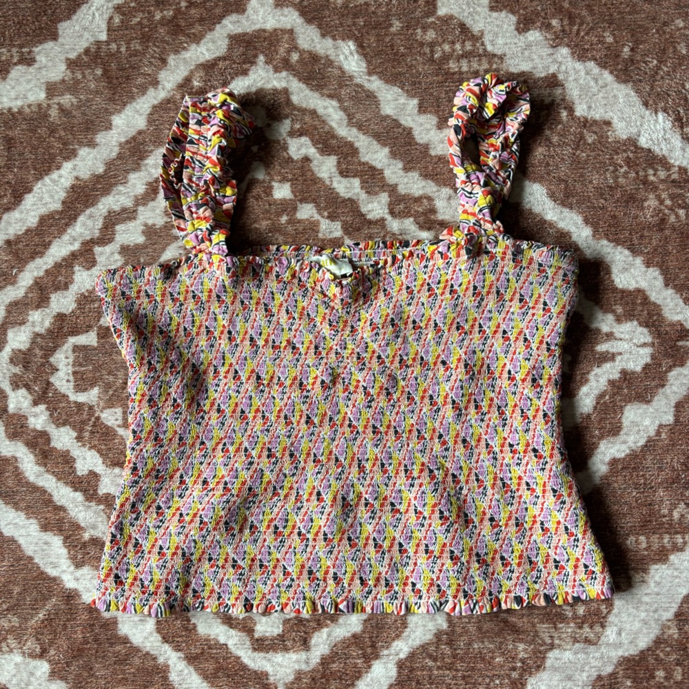 Anthropologie Multicolor Textured Fabric